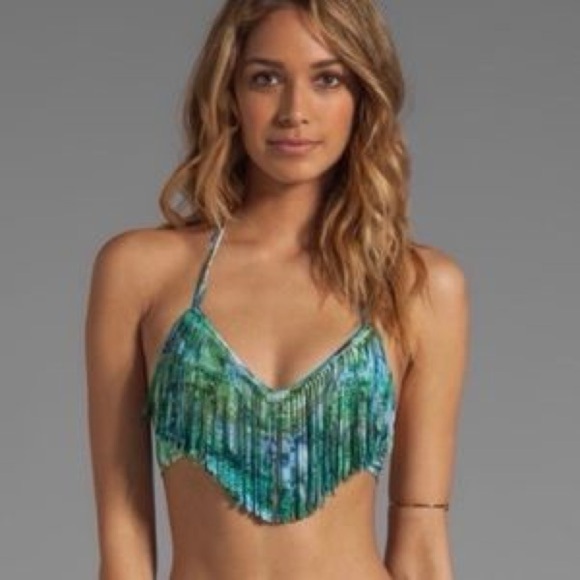 L*Space Audrey Fringe Halter GREEN
SNAKE NWT - Picture 1 of 6
